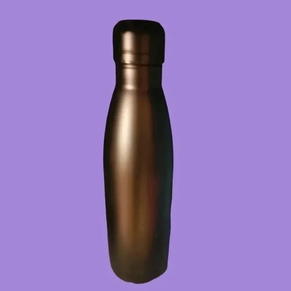 Fiit  stainless steel water bottle 500ml double insulated brown color - Picture 2 of 4
